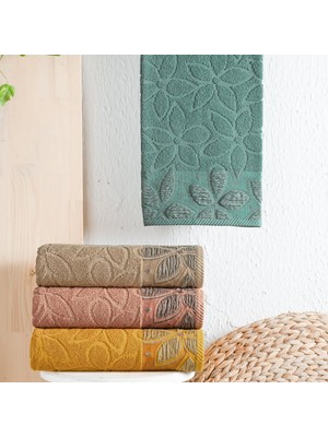 1001 Schafer Home Dolce Jakarlı Havlu 70X140-YEŞIL