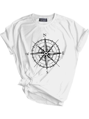 1001 Store Unisex Baskılı Tişört Outdoor Normal Kalıp T-Shirt