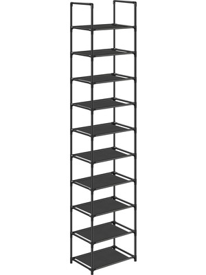1001 10 Katlı Ayakkabı Rafı, Ayakkabı Standı, Yerden Tasarruf Sağlayan Ayakkabı Saklama, 33 x 33 x