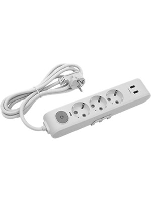 1001 Multi-Let Üçlü Priz 2 Usbli Top.kab.ç.k.2 MT(5V 2A