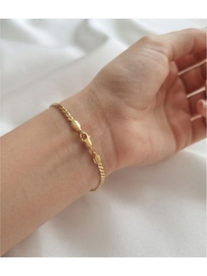 Rubibes Jewelry 14K Vıp Çelik Bileklik