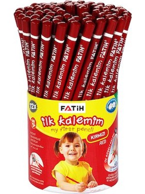 Fatih Kurşun Kalem Jumbo Üçgen Başlangıç Kalemi Kırmızı