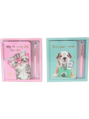 Dolphin Studio Pets Defter+Jel Kalem Kutulu Set PT-7788