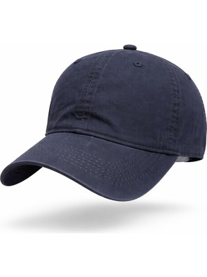 1001 PERLOTUS%100 Pamuklu Unisex Beyzbol Şapkası, Ayarlanabilir Metal Tokalı 58-60 Cm, 4 Mevsim Günl�