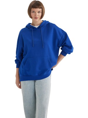 1001 Oversize Geniş Kalıp Kapüşonlu Sweatshirt