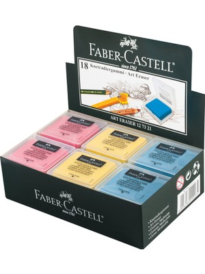 Faber Öğrenci Silgisi Hamur 18 Li Renkli 18 73 21