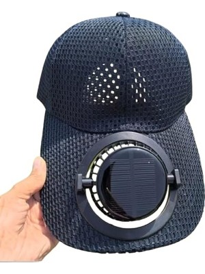1001 Arpag Import Güneş Enerjili Fanlı Şapka, USB Şarjlı, Unisex, Açık Hava Balıkçı Şapkası,