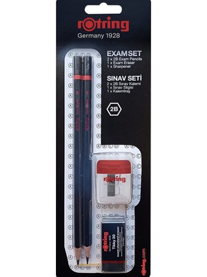 Rotring Sınav Seti 2b+Silgi+Kalemtıraş Bls 2 Li