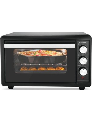 1001 CMF-501 Bakeon Fırın, Siyah, 42 Litre, Sesli Uyarı ve Akıllı Zamanlayıcı, Emaye Iç Yüzey,