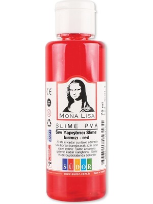Mona Lisa Sıvı Yapıştırıcı Slime 70 ml Kırmızı SL01-3