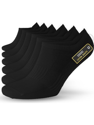 1001 6 Çift Uniseks Sneaker Kadın Erkek Çorap - Organik Pamuk Patik Spor Çorabı - Kısa Çorap Diki�