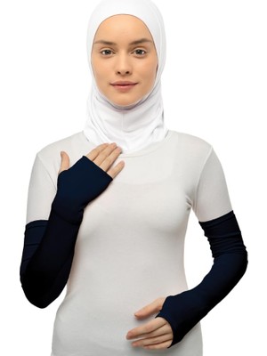 1001 Kesik Parmak Geçmeli Penye Tesettür Kolluk