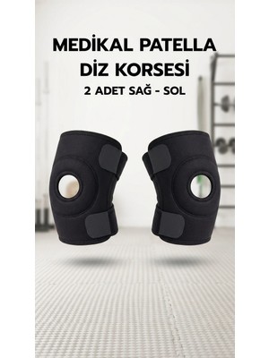 Techora Sale Çapraz Bağ Destekli Menisküs Ağrı Önleyici Spor Dizliği - Ikili Set