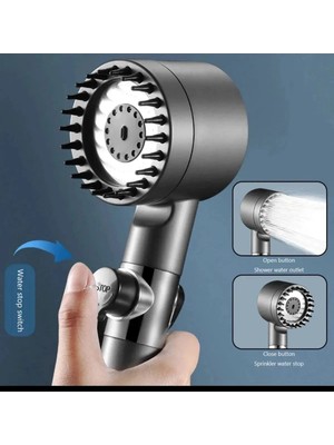 Techora Sale Yeni Nesil Masajlı Turbolu Çok Fonksiyonlu Filtreli Duş Başlığı