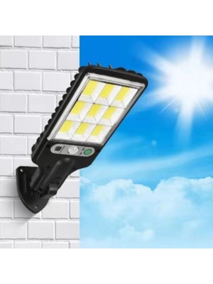 Techora Sale 3 Farklı Işık Modlu Güneş Enerjisiyle Şarj Olan Dış Mekan Uyumlu Kumandalı Solar Duvar Led�