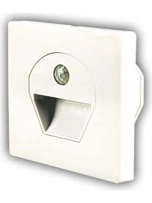 Techora Sale 1 Adet Noas YL69 1521 1W Beyaz Kasa Sensörlü Koridor Aydınlatması 6400K Beyaz Işık