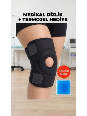 Techora Sale Dizlik Destekli Diz Korsesi Menisküs Koruyucu Termojel Hediyeli