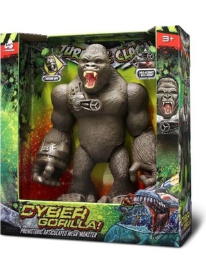 Techora Sale 37108  Jurassic Clash  Canavar Siber Goril Figürü