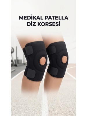 Techora Sale Destekli Diz Korsesi Patella Menisküs Ağrısı Için Spor Dizlik Ikili Yan Çapraz