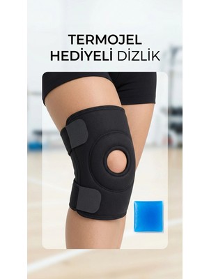 Techora Sale Çapraz Bağ Destekli Sporcu Diz Korsesi Termojel Hediyeli