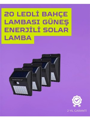 Techora Sale Güneş Enerjili Akıllı Duvar Lambası | Pır Sensörlü, Otomatik Aydınlatma, Dış Mekan Için