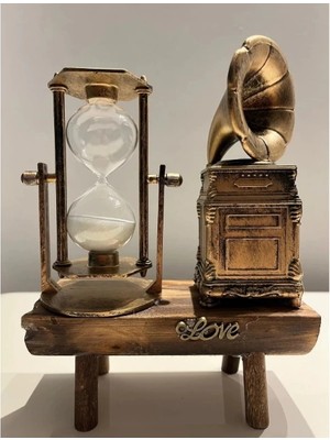 Techora Sale Gramofon Biblolu Kum Saati