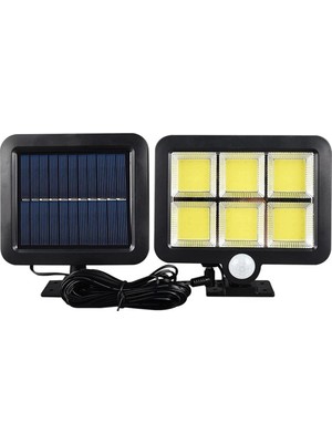 Techora Sale 120 Cob LED Solar Panelli 3 Modlu Duvar Lambası