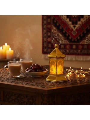 Techora Sale Ramazan Temalı Altıgen Kubbe LED Lamba