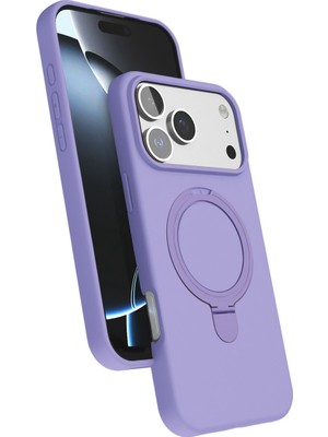 Fırsatkolik iPhone 17 Pro Regal Magsafe Standlı Kapak - Lila