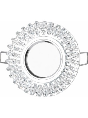 Techora Sale 1 Adet Cata Ct 6569 Menekşe Yuvarlak Kristal Cam Spot Kasası GU10 Duy