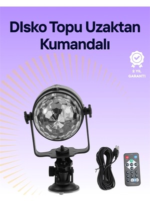 Techora Sale Taşınabilir ve Dayanıklı Plastik Kristal LED Disko Işığı