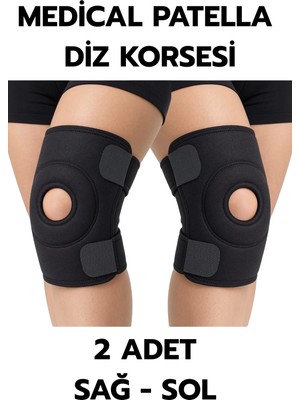 Techora Sale Medical Patella Destekli Diz Korsesi Ikili Sağ Sol Çapraz Bağ Menisküs Ağrısı Için Sporcu D