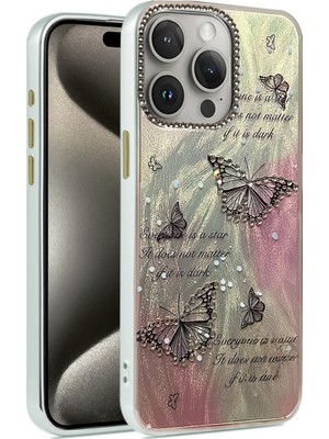 Fırsatkolik iPhone 14 Pro Kılıf Blade Aynalı Desenli Kapak - Desen 6