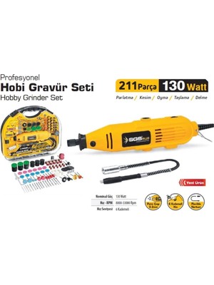 Fırsatkolik Mey Ithalat® Sgs 5260 Hobi Gravür Seti 130 Watt 211 Parça