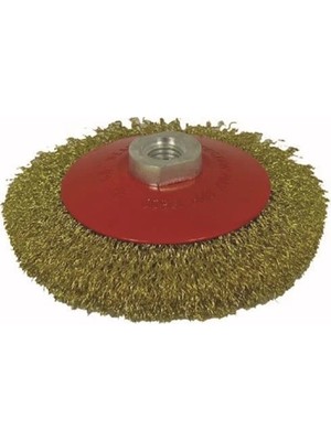 Fırsatkolik Mey Ithalat® Partner 03033 M14 Vidalı  Sarı Telli Fırça 125 mm