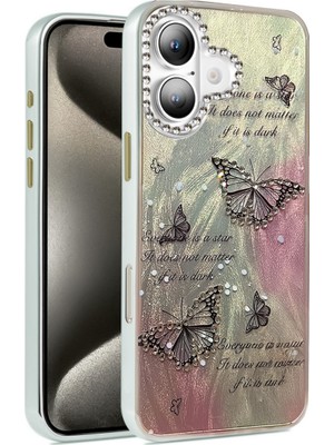 Fırsatkolik iPhone 16 Plus Kılıf Blade Aynalı Desenli Kapak - Desen 6