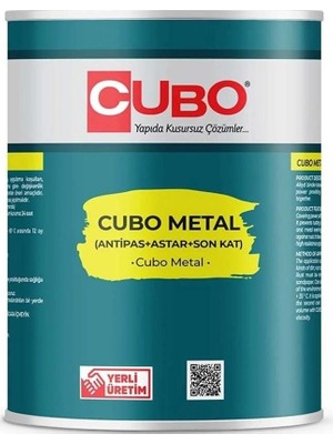 Fırsatkolik Mey Ithalat® Cubo Metal Pas Boyası Ral 7016 Antrasit Gri 0,75 Litre