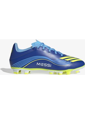 adidas F50 Messi Club Firm-Multi Ground Erkek Mavi Çim Saha Kramponu.-
