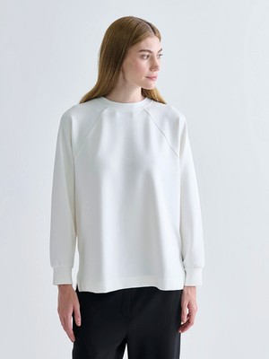 Lc Waikiki Yeni Sezon Bisiklet Yaka Oversize Kadın Sweatshirt Tunik