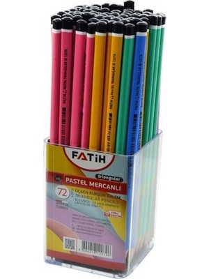 Fatih Kalem Fatih Kurşun Kalem Mercanlı 12070 Pastel 72'li Paket