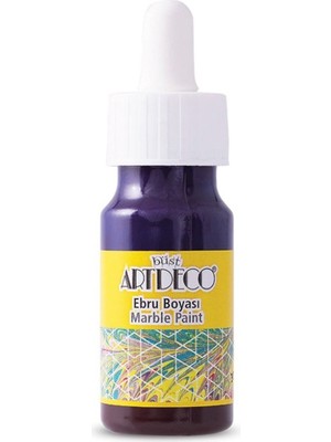 Artdeco Ebru Boyası 30ml Damlalıklı Mürdüm