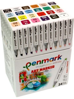 Penmark Marker's Art Brush Kalem 24'lü Set