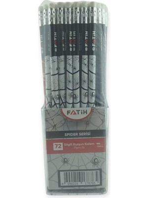 Fatih Kalem Fatih Kurşun Kalem Spider Silgili - 72'li Paket