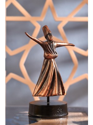 Anadolia Semazen Heykel Kaideli Bronz