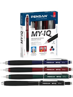 Pensan Iq Plus 07 Versatil Kalem  21130/7  0.7 mm Yerli Üretim Şık Kırmızı Renkli Kalem