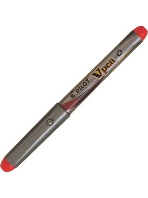 Pilot V-pen Roller Kalem Silver Kırmızı