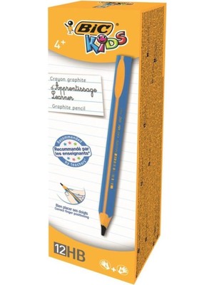 Bic Kids Evolution Jumbo Üçgen Kurşun Kalem Mavi 919262 (12 Li Paket)