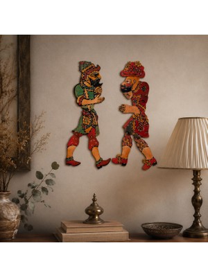 Anadolia Hacivat Karagöz Dekoratif Duvar Süsü