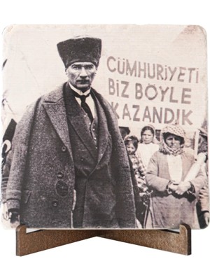 Anadolia Atatürk Sözleri Cumhuriyeti Böyle Kazandık Traverten Pano