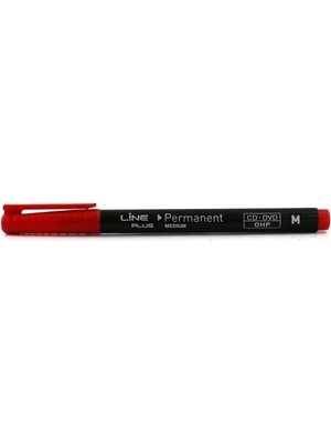 Lineplus Asetat Kalemi Permanent M Seri Kırmızı (12 Li Paket)
